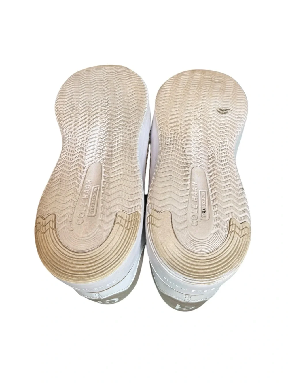 Cole Haan GrandPrø Topspin Leather Platform Sneakers White Beige US 8.5 B - Picture 7 of 9